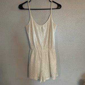 Cream Lace Romper size Medium